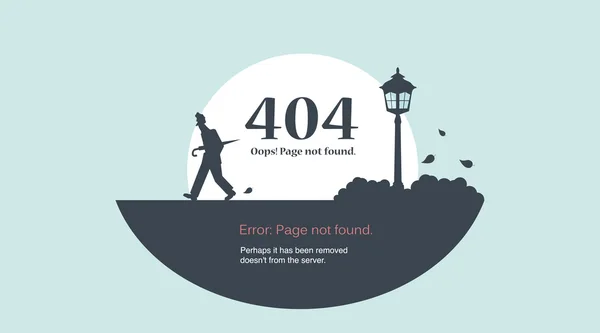 Page: Error 404 — Stock Vector