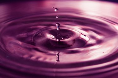 Su damlaları ve dalgalar