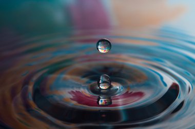 Su damlaları ve dalgalar