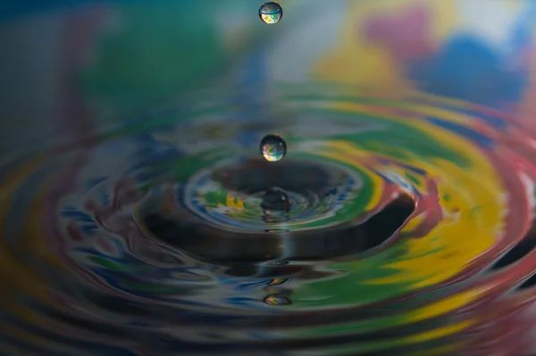 水滴和涟漪 — 图库照片