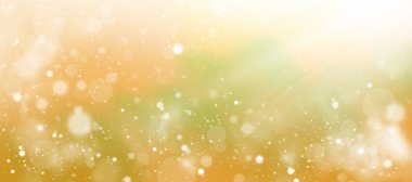 Yumuşak renkli soyut yaz ya da sonbahar arkaplanı. Sarı bulanık arkaplanda Bokeh.