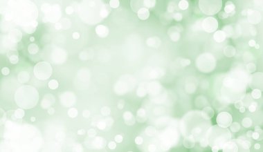 Bokeh yeşil arkaplanı kopyalama alanı illüstrasyonuyla kapatıldı. Soyut yeşil bokeh arkaplanı