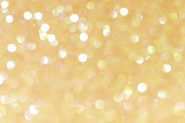 Neşeli bir ruh hali için Bokeh 'le birlikte parlak, bulanık sarı bir arkaplan. Eğlence için tebrik kartı şablonu. Bulanık bokeh