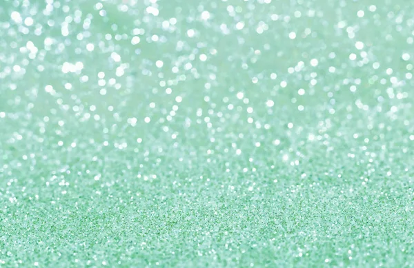 お祝いの気分のためのボケと光沢のあるぼやけた緑の背景 楽しいためのグリーティングカードテンプレート ブラリーボケ — ストック写真
