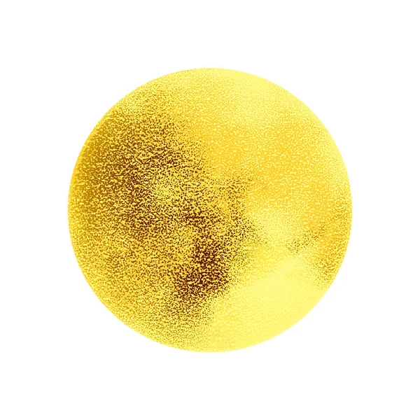 Реалистичный золотой круг, изолированный на белом фоне — стоковый вектор