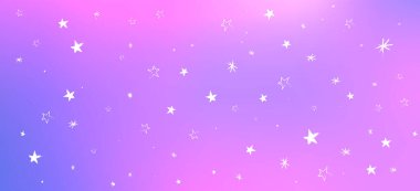 Parlak Mavi Gökyüzü Arkaplanı. Gerçekçi Vektör Bulutları