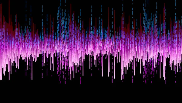 Фиолетовая Векторная Иллюстрация Концепция Визуализации Больших Данных Абстрактная Футуристика — стоковый вектор