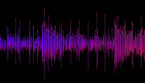 パープルイコライザーのベクトルイラスト ビッグデータ可視化コンセプト 要旨未来 — ストックベクタ