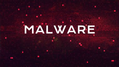 Soyut Kızıl Arkaplan. Kötü amaçlı yazılım veya Hack Saldırı Konsepti