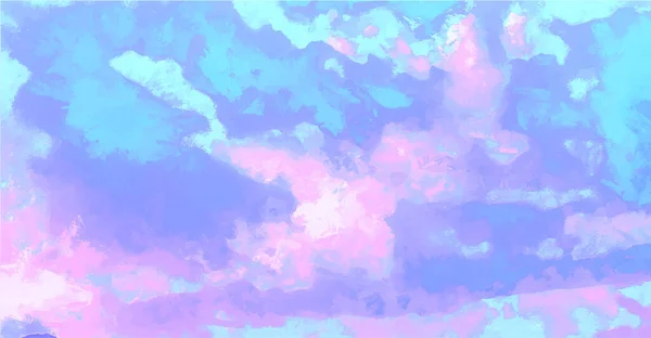 구름이 예술적 배경을 이루는 아름다운 십중팔구 그림그리는 — 스톡 벡터