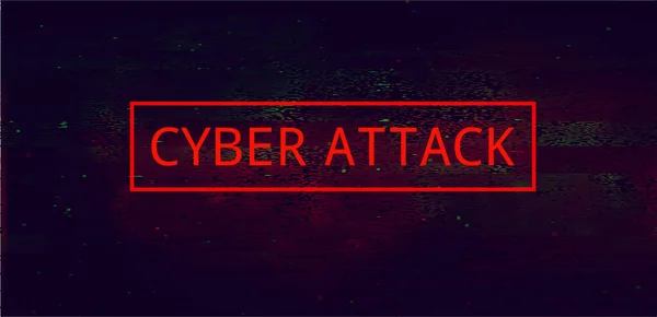 Abstraktní Červené Pozadí Malware Nebo Hack Útok Koncepce — Stockový vektor