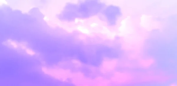 Żywe Kolorowe Tło Estetyczne Nieba Realistyczne Chmury Wektorowe — Wektor stockowy