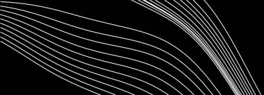 Soyut siyah beyaz fon. Çizgileri olan en küçük vektör geometrik arkaplan