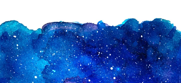 Vektor kozmikus illusztráció. Gyönyörű színes tér háttér. Akvarell kozmosz — Stock Vector
