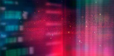 Gelecekçi Dijital Teknoloji Vektör Arkaplanı. Siber Saldırı, Fidye Yazılımı, Mali Yazılım, Korsan Yazılımı