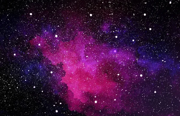 Космічна Ілюстрація Прекрасний Барвистий Фон Простору Акварель — стокове фото