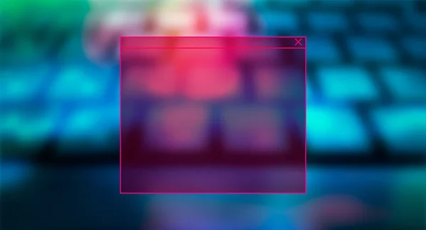 Futuristic Digital Technology Vector Background Cyberattaque Ransomware Malware Scareware — Image vectorielle