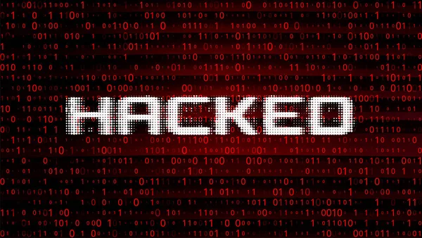 Futuristické Digitální Technologie Vektorové Pozadí Cyber Attack Ransomware Malware Scareware — Stockový vektor