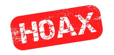 Grunge Rubber Stamp 'da mesaj var. Yanlış Haber Kavramı, Yanlış Bilgilendirme Uyarı İmzası İçin Tehlike Kırmızı Uyarı Etiketi