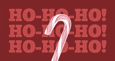 Retro yarım ton Noel vektör çizimi