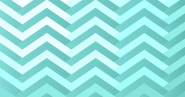 Zigzag çizgileri ve geometrik doku yaratan soyut nane arkaplanı.