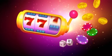 Şanslı yedili slot makinesi. Poker Fişleri ve Bozukluklarıyla Kumarhane Oyun Arkaplanı