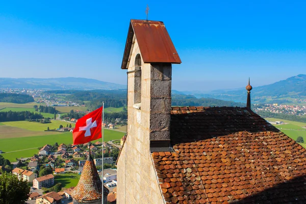 Chateau de Gruyeres. Švýcarsko — Stock fotografie