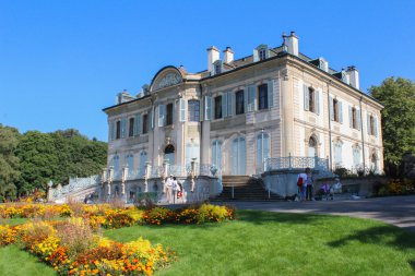 Geneva, İsviçre - Eylül 07: Park la Grange, Geneva, İsviçre. 