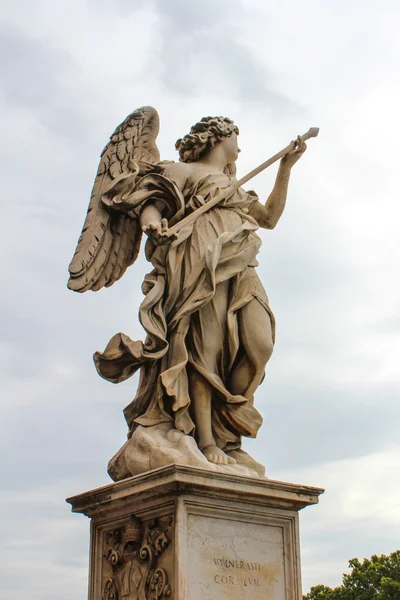 Castel santangelo fästning och bro Visa i Rom, Italien. — Stockfoto