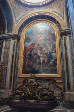 Vatikan - 25 Eylül: Eylül Saint Peters Bazilikası iç