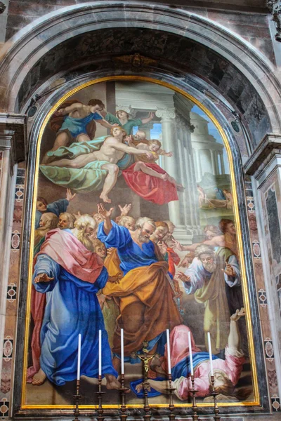 VATICANO - SETEMBRO 25: Interior da Basílica de São Pedro em setembro — Fotografia de Stock