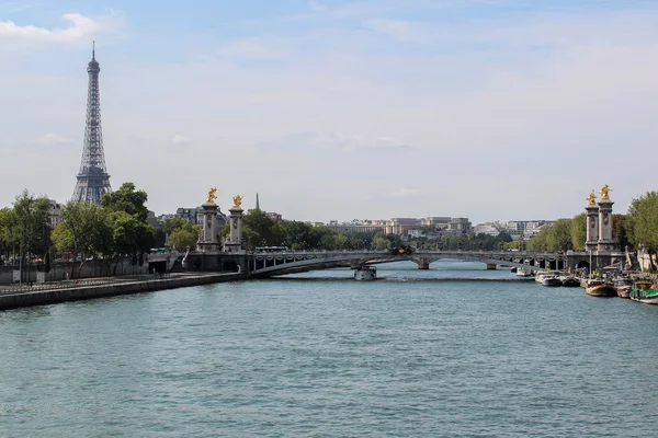 Podul Alexandru III, Paris, Franța — Fotografie, imagine de stoc