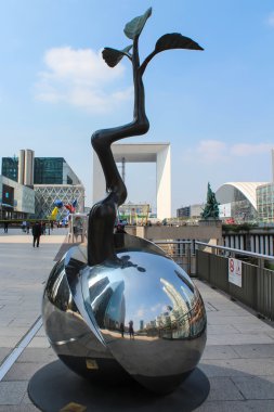 PARIS, FRANCE - SEPTEMBER 04 - sculpture Growth Point. SEPTEMBER 2012