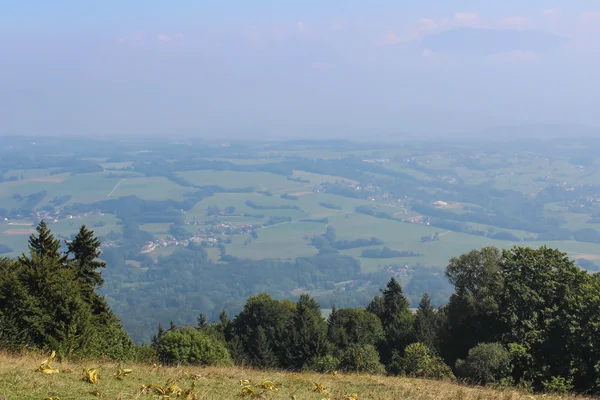 Letecký pohled na Ženevu, Švýcarsko — Stock fotografie