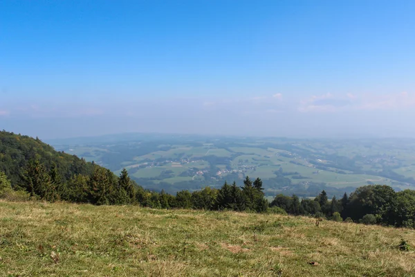 Letecký pohled na Ženevu, Švýcarsko — Stock fotografie