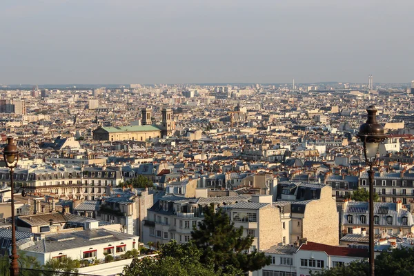 Panorama of Paris, France. View from Sacred Heart Basilica of Montmartre — Stock Photo, Image