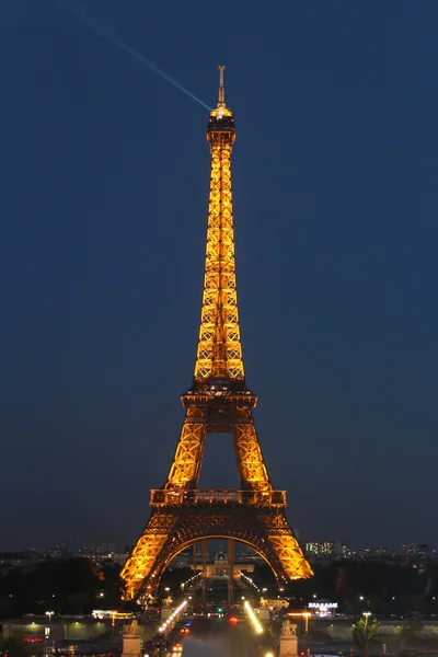 Париж - 04 вересня: Світло продуктивності шоу на 04 вересня 2012 року — стокове фото