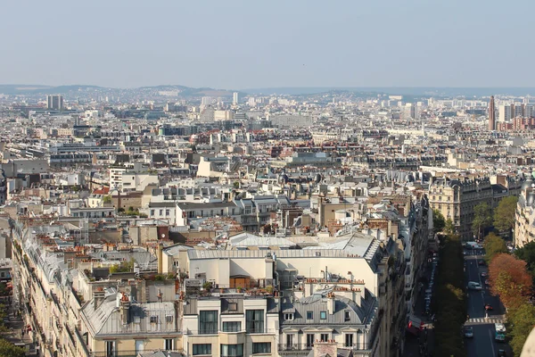 The view from the roof of the diverse architecture of Paris. — Stock Photo, Image