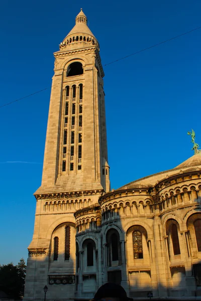 Pohled na baziliku sacre-coeur v Paříži, Francie — Stock fotografie