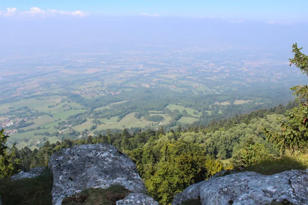 Letecký pohled na Ženevu, Švýcarsko — Stock fotografie