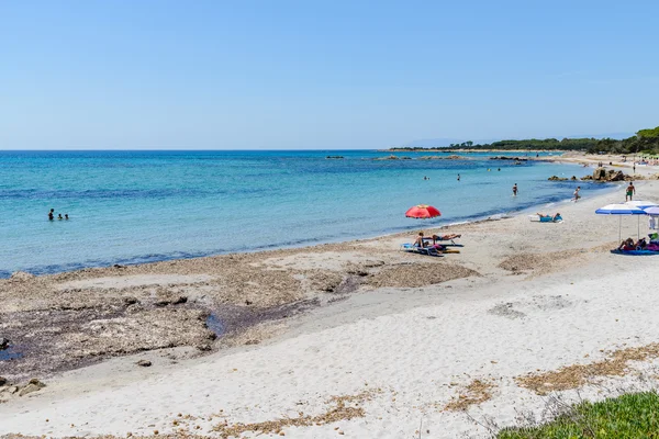 Moře v zálivu orosei na Sardinii, Itálie — Stock fotografie