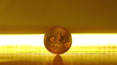 Düşen altın bitcoin sikkeler, şifreleme btc