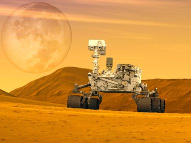 Mars Gezginleri Karaya Çıktı. Bu görüntünün elementleri NASA tarafından desteklenmektedir.