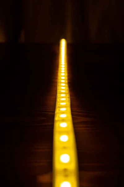 Shining Diode Tape Illuminate Led Strip Lighting — ストック写真