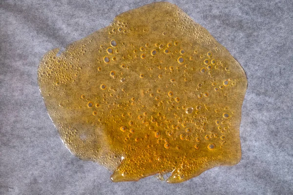 Amber Cannabis Wax High Thc Content Marijuana Dab Concentrate — Foto de Stock