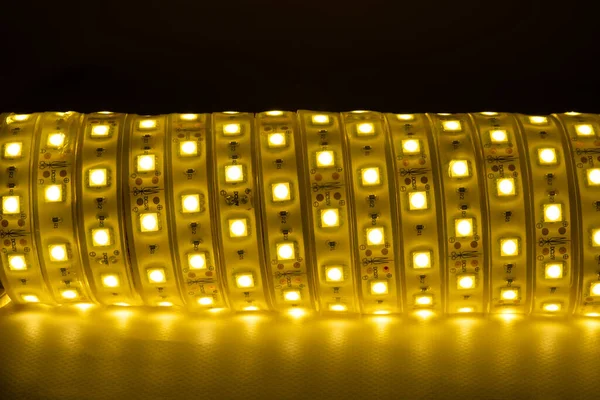 Coil Led Strip Warm Light Home Lighting — Stock Photo, Image