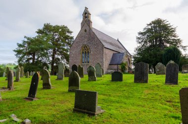 Llandegla; İngiltere: Sep 20, 2020: Llandegla 'daki kilise Iconium' daki St. Tecla 'ya adanmıştır. Kilise 1866 'da yeniden inşa edildi..