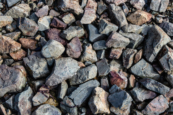 close up of rocks on the beach