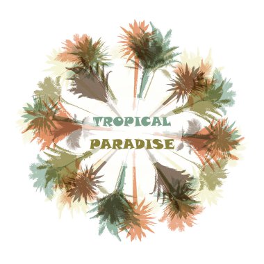 palmiye ağacı yazdırma