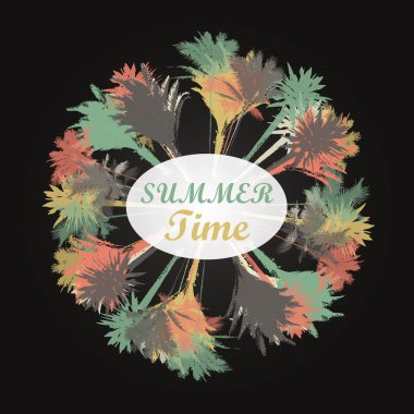 palmiye ağacı yazdırma